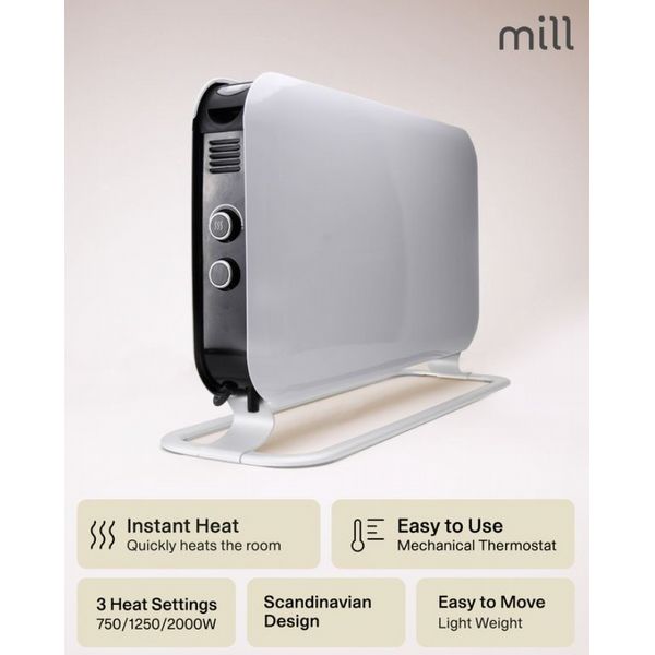 Mill Instant Portable Heater 2000W MEC