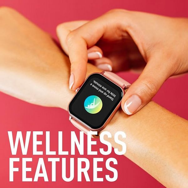 Reflex Active Series 17 Pink Strap Smart Watch
