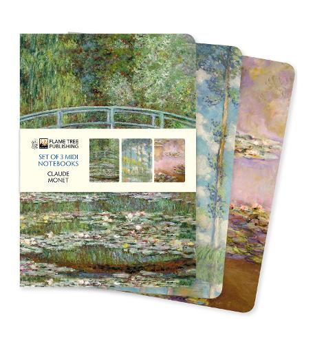 Claude Monet Set of 3 Midi Notebooks