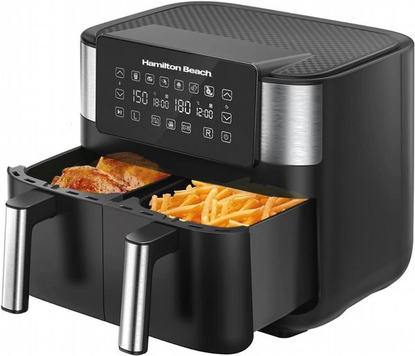 Hamilton Beach 8L Dual Basket Air Fryer 2850W Open Box