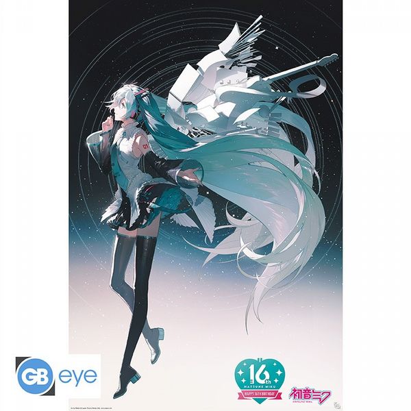 Hatsune Miku Happy 16th Birthday Miku 61 x 91.5cm Maxi Poster